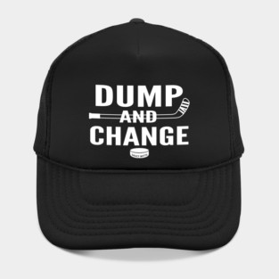 Dump and Change Hockey white design Hat