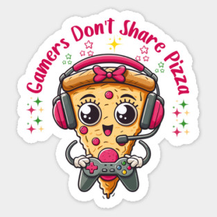Gamer Pizza Sticker