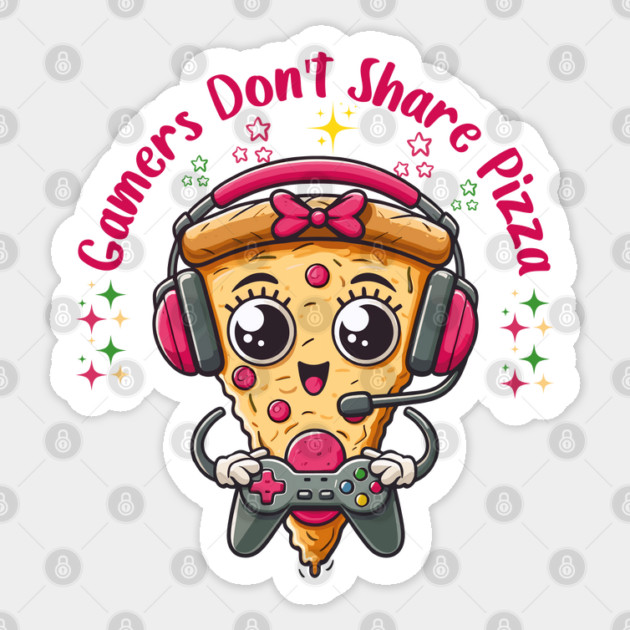 Gamer Pizza Sticker by JessArty