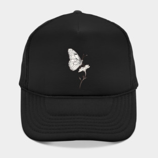 Classic Butterfly on a Flower Hat