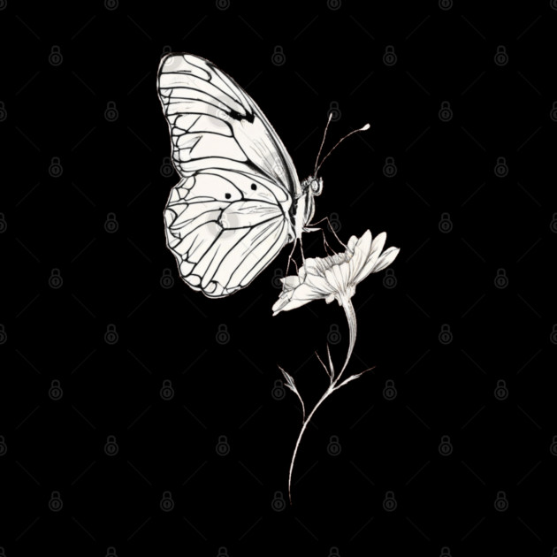 Classic Butterfly on a Flower by BirdsnStuff