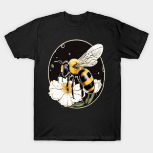 Bumble Bee on a Flower in a Bubble T-Shirt