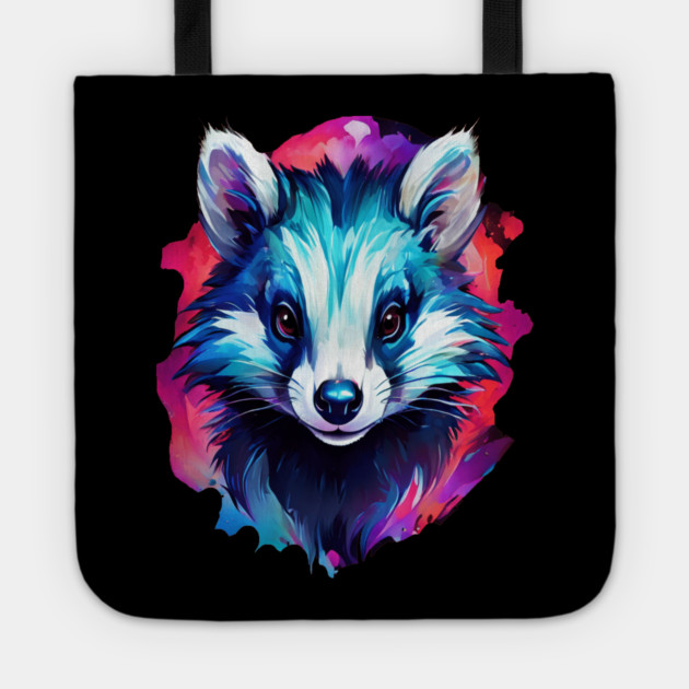 Hot Pink Cute Skunk Tote by BirdsnStuff