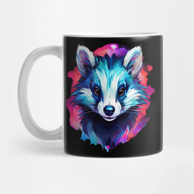 Hot Pink Cute Skunk by BirdsnStuff