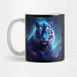 Blue Fantasy Tiger Mug