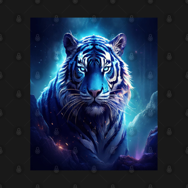 Blue Fantasy Tiger by BirdsnStuff