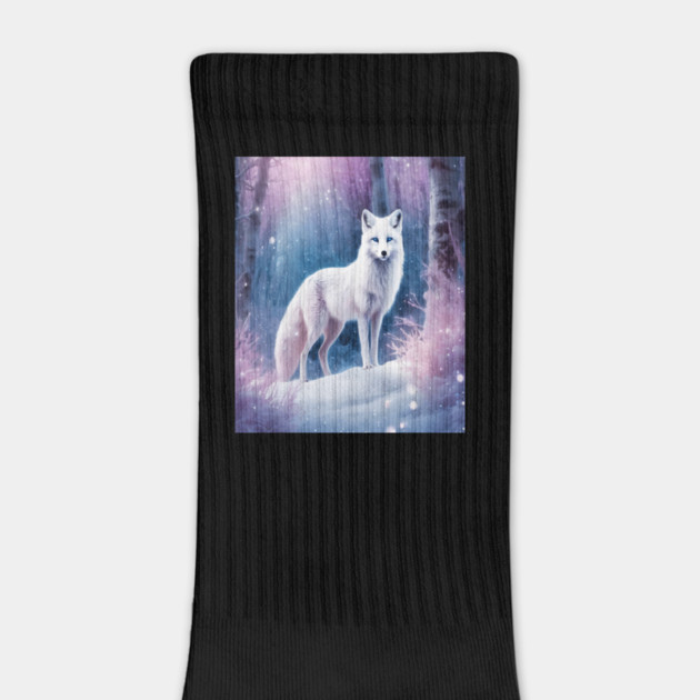 White Fox in Pink Forest by BirdsnStuff