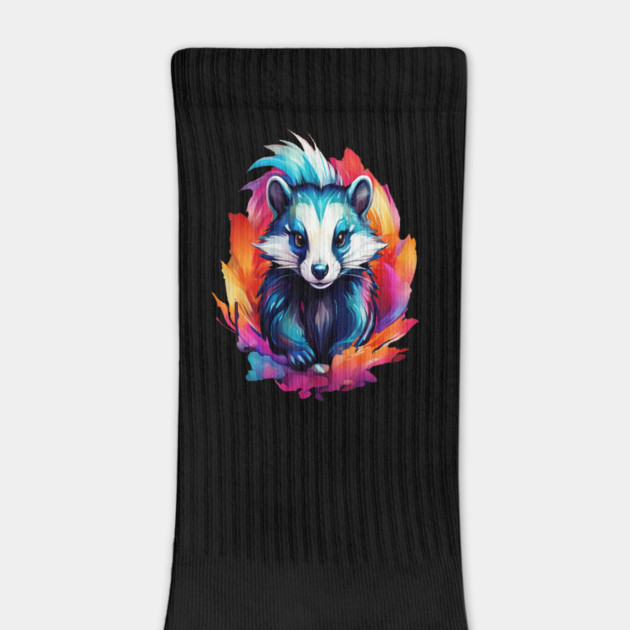 Hot Pink Cute Skunk by BirdsnStuff