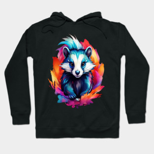 Hot Pink Cute Skunk Hoodie