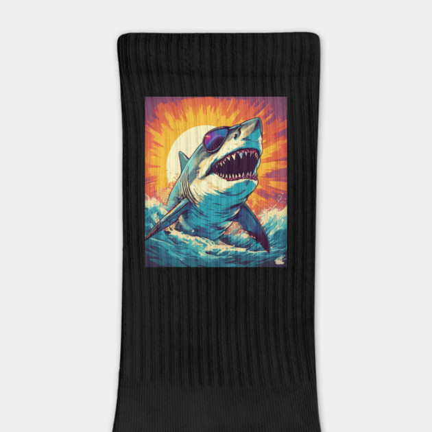 Giant Shark Wearing Sunglasses by BirdsnStuff