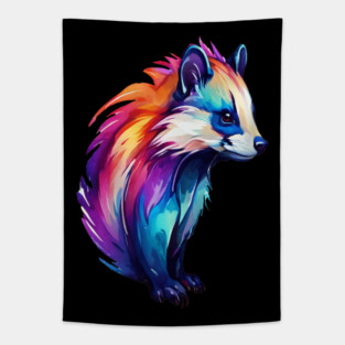 Hot Pink Cute Skunk Tapestry