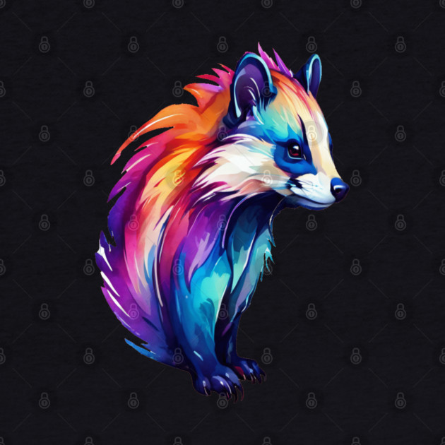 Hot Pink Cute Skunk by BirdsnStuff