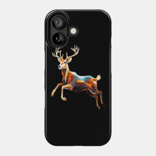 Abstract Deer in Motion Phone Case