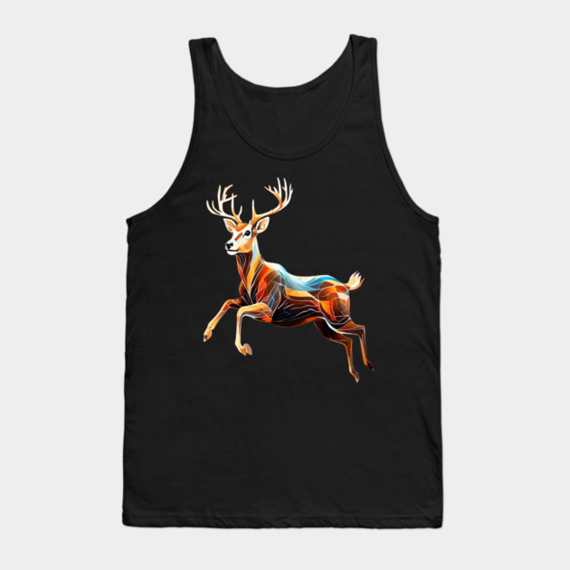 Abstract Deer in Motion Tank Top by BirdsnStuff