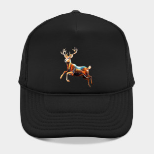 Abstract Deer in Motion Hat
