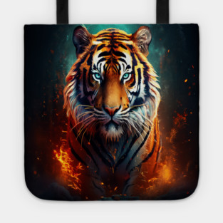 Mystical Orange Tiger Tote
