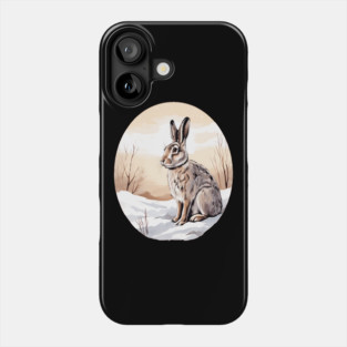 Circular Art with Bunny Rabbit Phone Case
