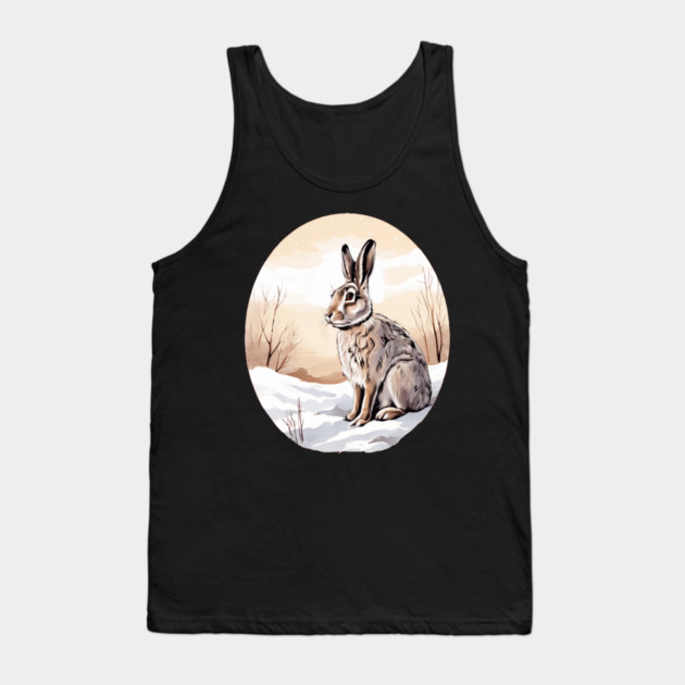 Circular Art with Bunny Rabbit Tank Top by BirdsnStuff