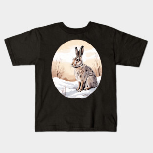 Circular Art with Bunny Rabbit Kids T-Shirt