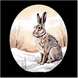 Circular Art with Bunny Rabbit Posters and Art