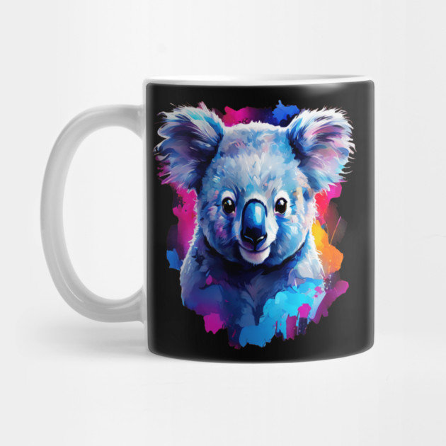 Cute and Vibrant Painted Koala by BirdsnStuff