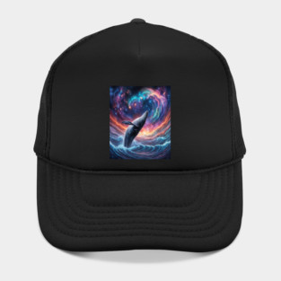 Celestrial Watercolor Whale Hat