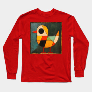 Chick - Retro Style Cute Abstraction Long Sleeve T-Shirt