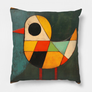 Chick - Retro Style Cute Abstraction Pillow