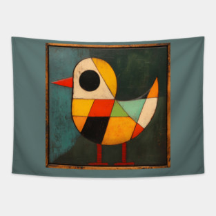 Chick - Retro Style Cute Abstraction Tapestry