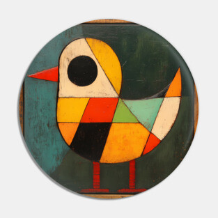 Chick - Retro Style Cute Abstraction Pin