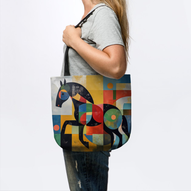 Horse - Modernist Style Colored Abstract Animal by TuncGK