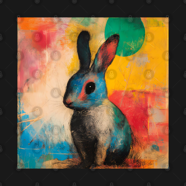 Rabbit - Watercolor Style Cute Animal by TuncGK