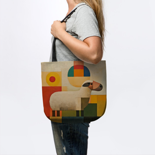 Sheep - Retro Modernism Style Colorful Abstraction by TuncGK