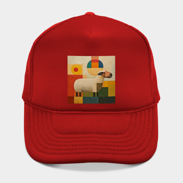 Sheep - Retro Modernism Style Colorful Abstraction by TuncGK