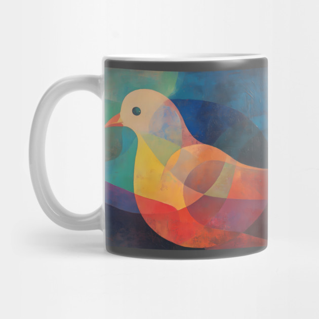Dove - Abstract Modernist Style Cute Animal by TuncGK