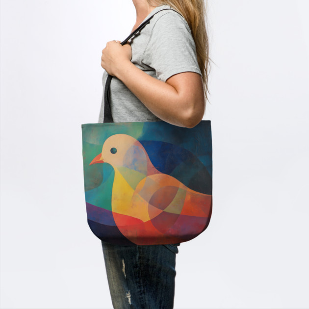 Dove - Abstract Modernist Style Cute Animal by TuncGK