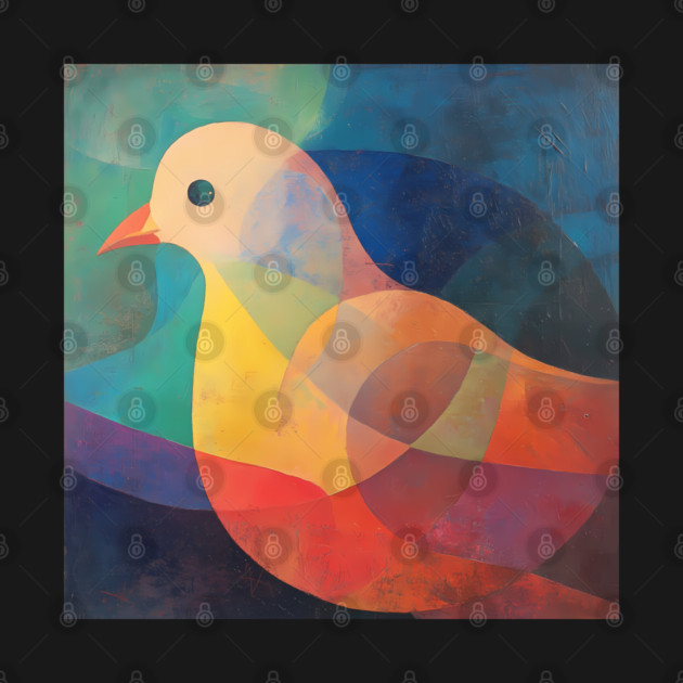 Dove - Abstract Modernist Style Cute Animal by TuncGK