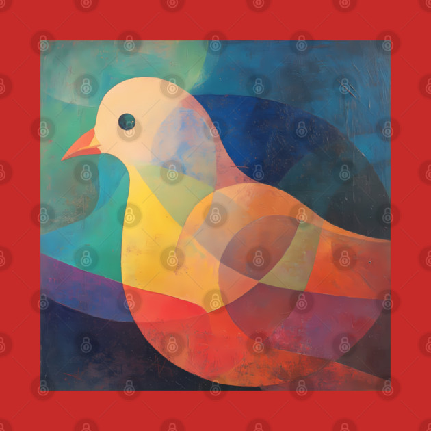 Dove - Abstract Modernist Style Cute Animal by TuncGK
