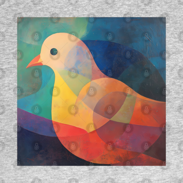 Dove - Abstract Modernist Style Cute Animal by TuncGK