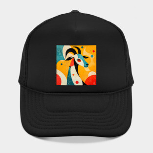 Goat - Mid Century Modernism Retro Animal Hat