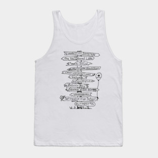 Horror Movie Street Signs, directions Tank Top