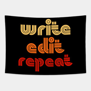retro write edit repeat Tapestry