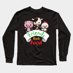 Friends not food - Vegan Long Sleeve T-Shirt