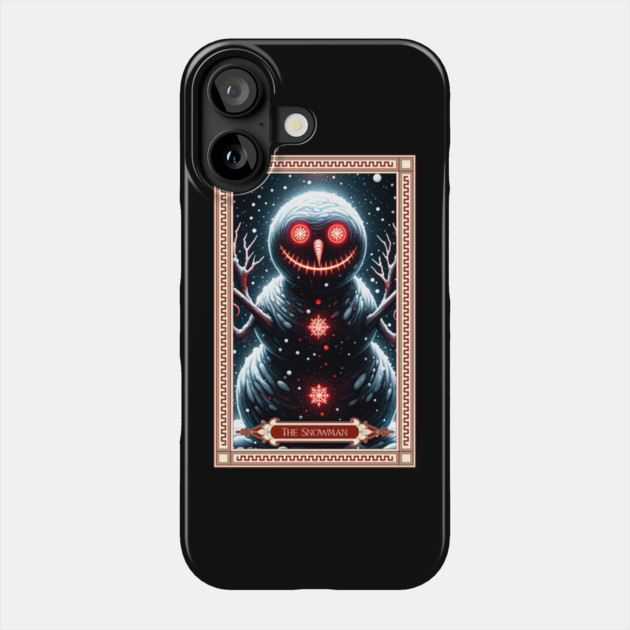 The Snowman Tarot Card Phone Case by HolidayBug