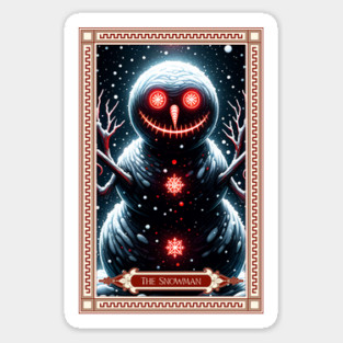 The Snowman Tarot Card Sticker