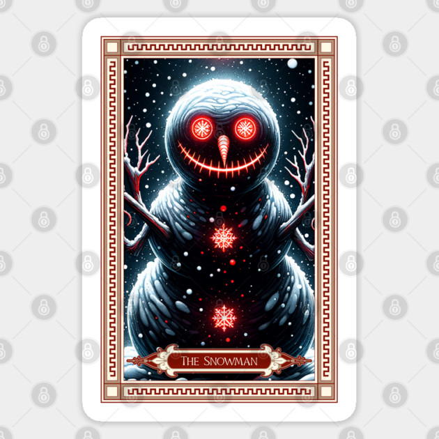 The Snowman Tarot Card Sticker by HolidayBug