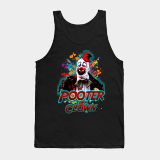 Pooter the Clown T-shirt - Fun and Whimsical Clown Design Tank Top