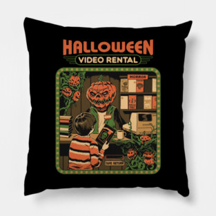 Halloween Video Rental Pillow