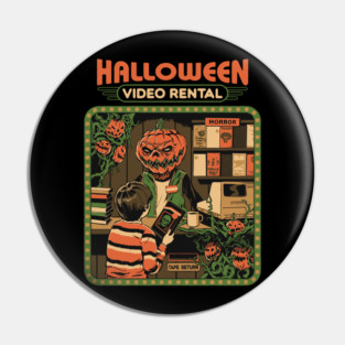 Halloween Video Rental Pin