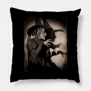 Wicked Witch Of The West. Wizard Of Oz Witch. Margaret Hamilton. Pillow